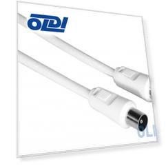 Кабель антенный Hama H-205029 Coax (m)/Coax (f) 3м. белый (00205029)