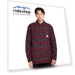 Рубашка CARHARTT WIP Archer Shirt Jac Archer Check. Wine 2022