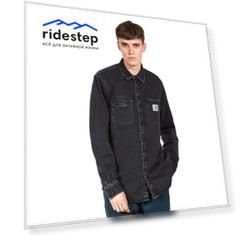Рубашка CARHARTT WIP Salinac Shirt Jac Black (Stone Washed) 2022