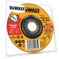 Круг обдирочный по металлу DEWALT DT43917, HIGH PERFORMANCE, 125 x 6.3 мм