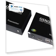 Комплект OSNOVO TLN-HiKM/1+RLN-HiKM/1(ver.2.1) для передачи HDMI, 2xUSB(клавиатура+мышь) и ИК управл