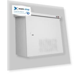 Шкаф настенный 19", 12U TLK TWK-158256-M-GY-KIT01 климатический Lite, IP55, Ш821хВ748хГ566 мм, цвет серый, муар, RAL 7035