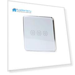 Умный сенсорный трехканальный ZigBee выключатель Ps-Link ZW-E3 Белый