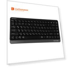 Клавиатура A4TECH Fstyler FBK11, USB, Bluetooth/Радиоканал, черный серый [fbk11 grey]