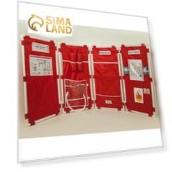 Ширма для сюжетной игры «Пожарная часть», 4 секции, 50 х 100 см