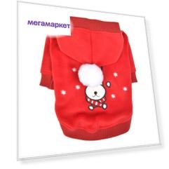 Свитер для собак Puppia, унисекс, красный, S, длина спины 20 см