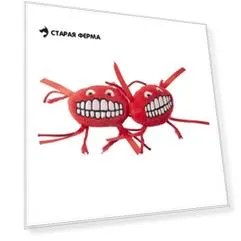 Rogz Catnip Flossy Grinz Red игрушка для кошек с кошачьей мятой, красная, 2 шт в уп