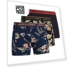 Комплект из трех трусов-боксеров однотонные JACK & JONES