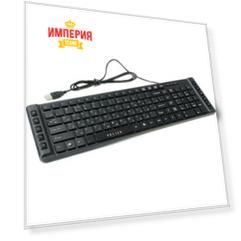 Клавиатура Oklick 530S черный USB slim