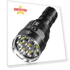 Фонарь портативный Nitecore TM9K черный (19073)