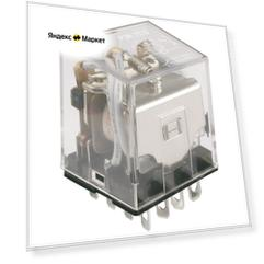 Реле РЭК 78-4(MY4) 3А 24В AC с индикацией IEK RRP20-4-03-024A-LED (1 шт.)