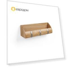 Вешалка-органайзер Umbra Cubby mini, натуральное дерево
