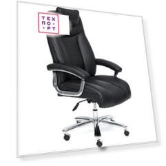 Кресло TetChair TRUST кож/зам, черный, 36-6/36-6/06