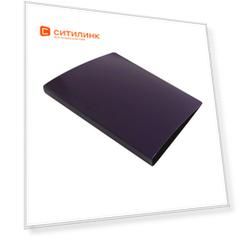 Упаковка папок с зажимом БЮРОКРАТ DeLuxe DL07PBBERRY, A4, пластик, 0.7мм, черничный 14 шт./кор.