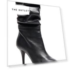 Кожаные полусапоги Aquazzura x Claudia Schiffer Le Marais Boot 85
