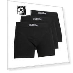 Комплект из 3 однотонных трусов-боксеров JACK & JONES