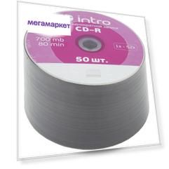 Диск INTRO CD-R 700Mb, 52x Shrink 50