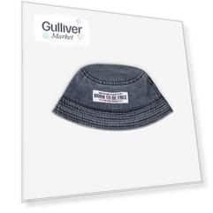 Джинсовая панама с нашивкой Gulliver