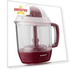 Соковыжималка Scarlett SC-JE50C08 красный/белый