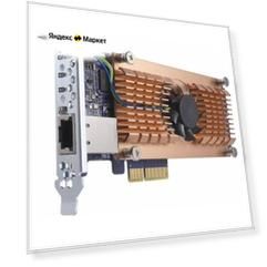 Плата расширения Qm2-2p10g1ta Qnap Qm2-2p10g1ta Dual M.2 22110/2280 PCIe NVMe SSD and single 10GBASE