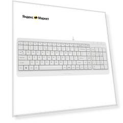 Клавиатура A4Tech Fstyler FK15 White USB белый, 1 шт.