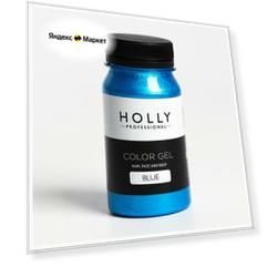 Декоративный гель для волос, лица и тела COLOR GEL Holly Professional, Blue, 100 мл 7138947