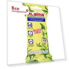 Универсальные очищающие влажные салфетки LAIMA 125956