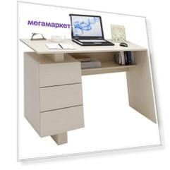 Компьютерный стол МФ Мастер Ренцо-2 МСТ-СРЕ-02-ДМ-16 120x60x78, дуб молочный