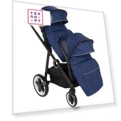 Коляска прогулочная для двойни McCan M-11 (СИНИЙ) GL000988652
