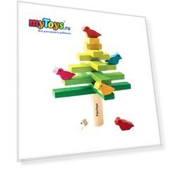 Головоломка "Балансирующее дерево", Plan Toys