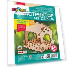 Деревянный контруктор Lori "Кормушка для птиц" Набор № 1