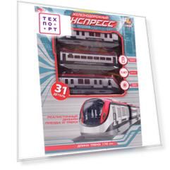 Железная дорога Abtoys Экспресс, 176 см, на батарейках, 31 предмет (C-00199(WB-A7294))
