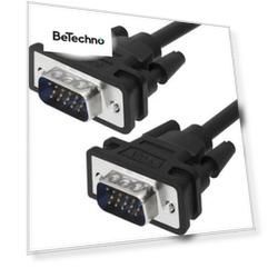 Кабель Greenconnect SVGA 0.5м чёрный, позолоченные контакты, ферритовые кольца, OD8.0mm, 15M / 15M Premium, 28/28 AWG, двойной экран