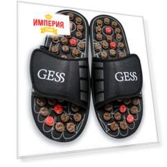 Массажер Gess uFoot 204 L черный/красный