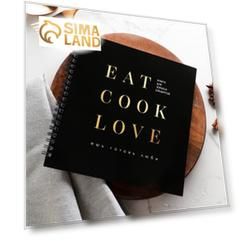 Книга для записи рецептов Eat cook LOVE, 20х20 см, 40 листов