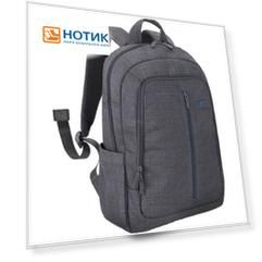 Рюкзак 15,6” RivaCase 7560 grey, Полиэстер, Серый