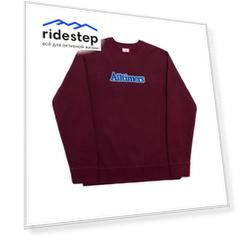 Свитшот ALLTIMERS Embroidered Heavyweight Broadway Crew Maroon 2022