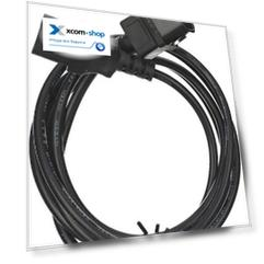 Кабель питания VCOM CE001-CU0.5-5M IEC-320-C13=>IEC-320-C14, 3*0.5 мм2, заземление, 5м