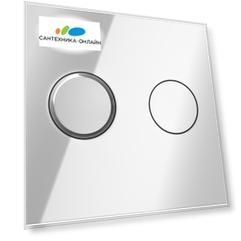 Кнопка смыва Cersanit Aqua P-BU-ACN-CIR/Cg хром глянцевый