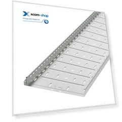 Лоток листовой перфорированный DKC 35267ZL (ШxВxД) 500x50x3000 мм, сталь, цинк-ламель, "S5 Combitech" (уп/4 шт)