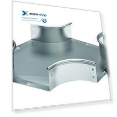Ответвитель X-образ. DKC 36206K осн. 400 мм, толщ. 0,8 мм, сталь, оцинкованная по методу Сендзимира, "S5 Combitech"