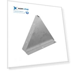 Заглушка двускатной крышки DKC SKH205HDZL осн. 500 мм, толщ. 0,8 мм, непрерывное гальваническое цинк-алюминиевое покрытие, "S5 Combitech"