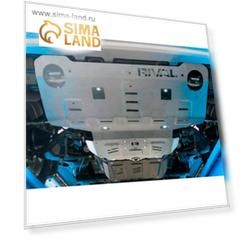 Защита радиатора и картера Rival Toyota Hilux 4WD (V-2.8D) 18-, al 6mm, 2333.5710.1.6
