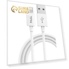 Кабель TFN, Lightning - USB, 2.4 А, 2 м, TPE, белый