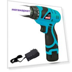 Акк. безударная дрель-шуруповерт Энергопром HOME MASTER ДА-12 СК (12В,0-650 об/м.,1,5 Ач)