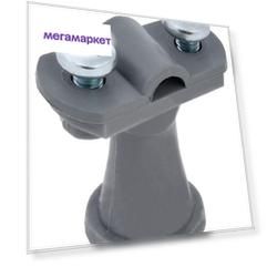 Держатель проводника кругл. 6-10мм H38мм пластик сер. IEK ZDP80-60-1-68-038