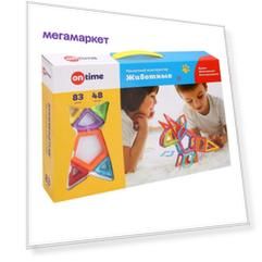 Магнитный конструктор On Time Животные 83 детали 45006