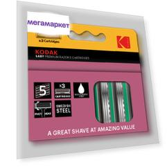 Сменные кассеты Kodak Lady Premium 5 лезвий, 3 шт.