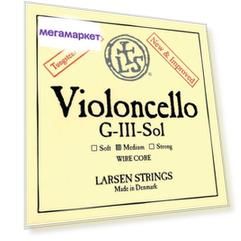 Струны для виолончели Larsen Strings C Wolfram Rope Core 4/4 medium