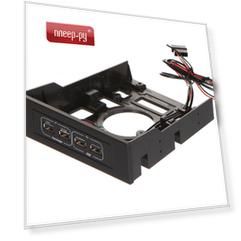 Контроллер Планка на переднюю панель GameMax USB 2.0 Fast Charge 5.25 Adapter Cage FC01-U2